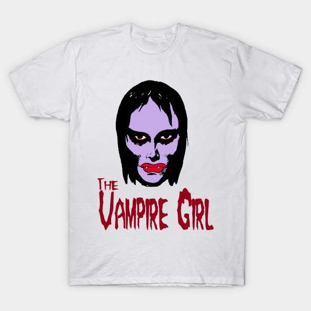 Vampire Girl Mani Yack T-Shirt by Tom Krohne